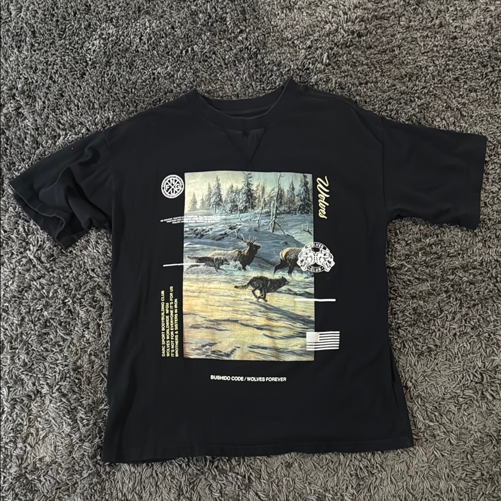 Darc Sport Black Graphic Short Sleeve Tees “Bushido Code”